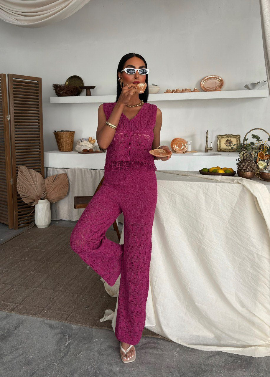 Fuchsia Glow Two Piece Set