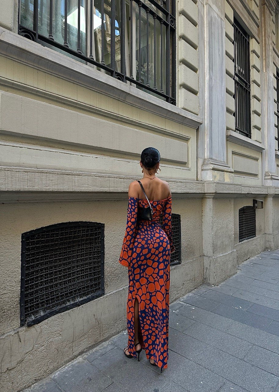 De Sunset Jacquard-jurk