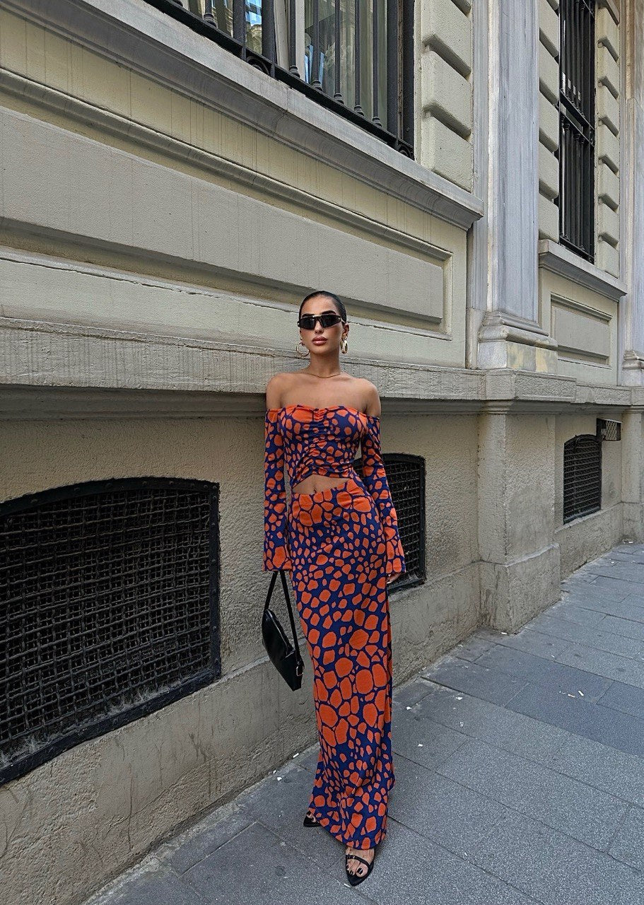 De Sunset Jacquard-jurk