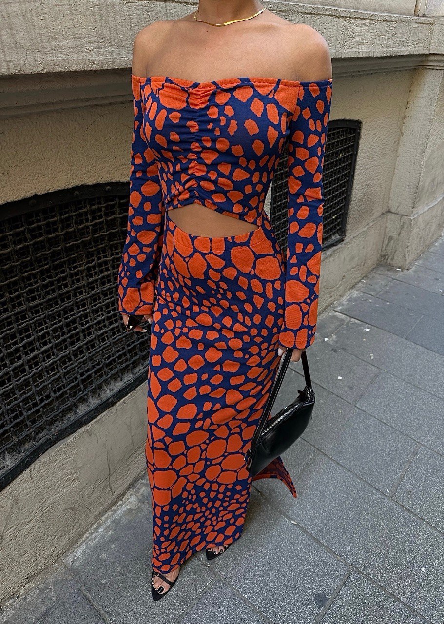 De Sunset Jacquard-jurk