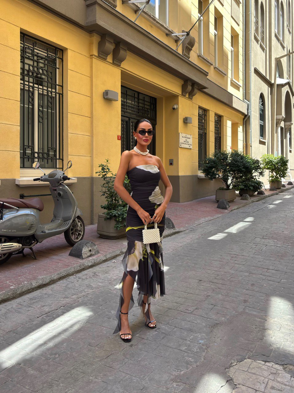 De Amara Floral Midi-jurk