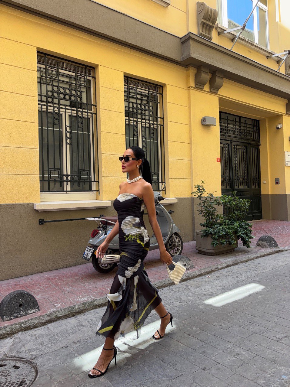 The Amara Floral Midi Dress