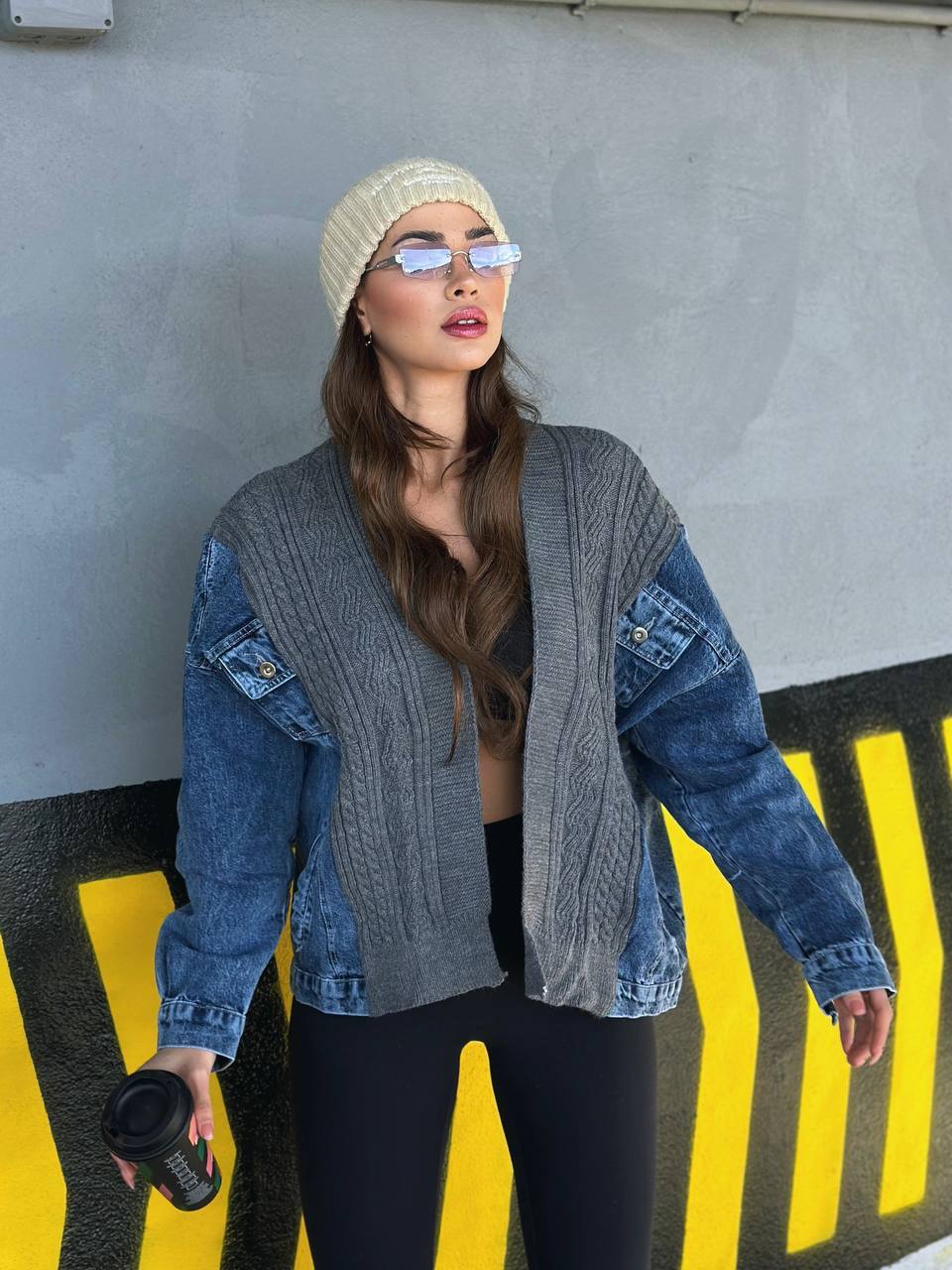 Signature Knit Denim Jacket