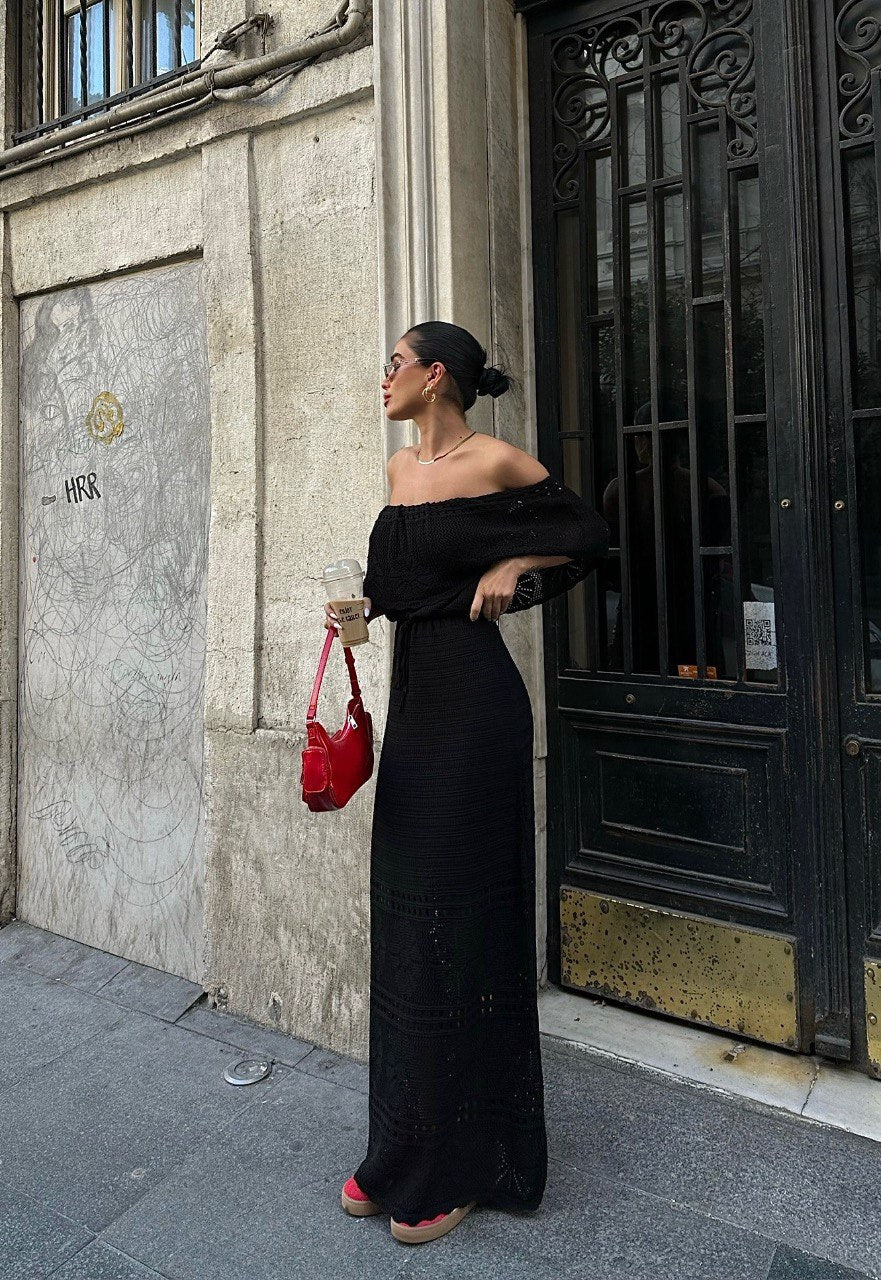 De luxe off-shoulder jurk