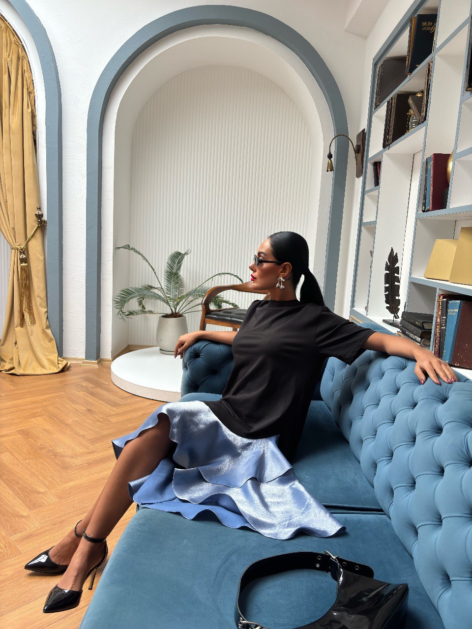 Satin Edge Casual Dress